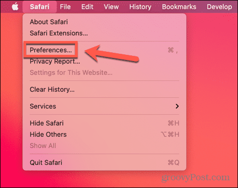 Safari-Einstellungen mac