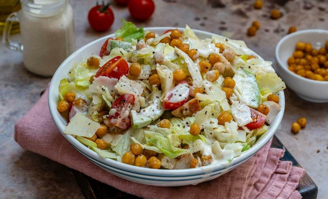 Woher kommt Caesar (Caesar) Salat? Wie macht man den einfachsten Caesar Salat?