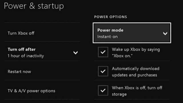 Xbox One Power Saver