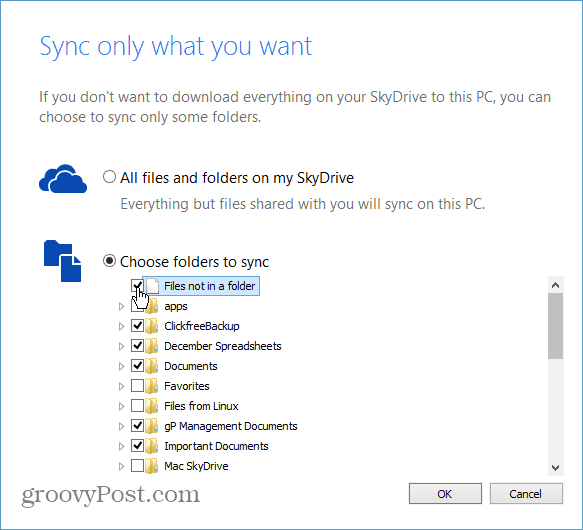 So synchronisieren Sie bestimmte Ordner von SkyDrive mit Ihrem Computer