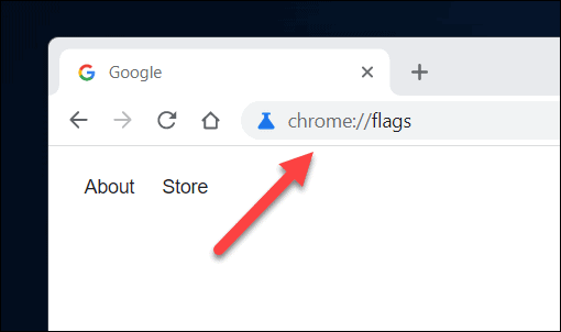 Zugriff auf das Chrome-Flags-Menü
