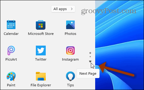 Nächste Seite Starten Sie Windows 11