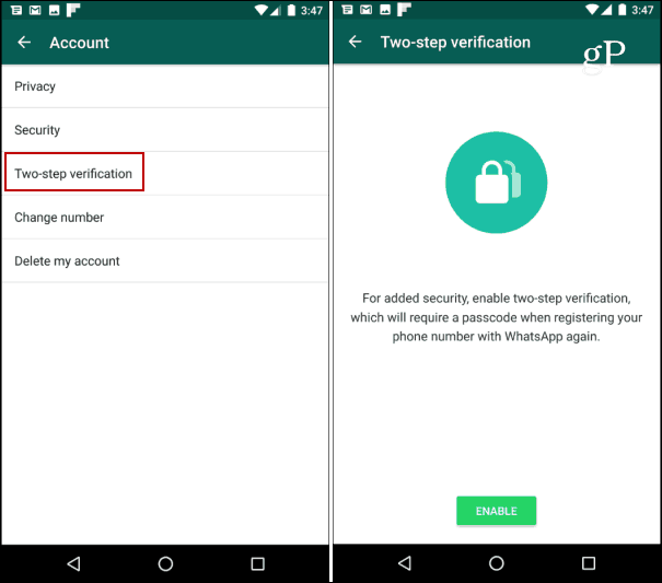So sichern Sie Ihr WhatsApp-Konto mit einer Bestätigung in zwei Schritten