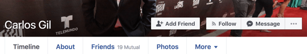 Personen können öffentlichen Posts in Ihrem persönlichen Facebook-Profil folgen.
