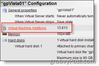 Installieren Sie Virtual Machine Additions für MS Virtual Server 2005 R2