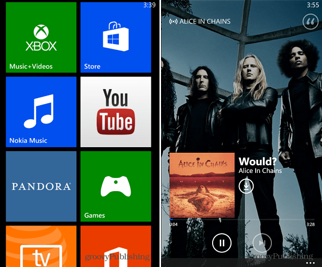 Windows Phone 8 Xbox Musik