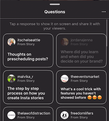 Fragen und Antworten zu Instagram Stories