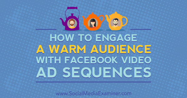 So binden Sie ein warmes Publikum mit Facebook-Videoanzeigensequenzen von Serena Ryan auf Social Media Examiner ein.