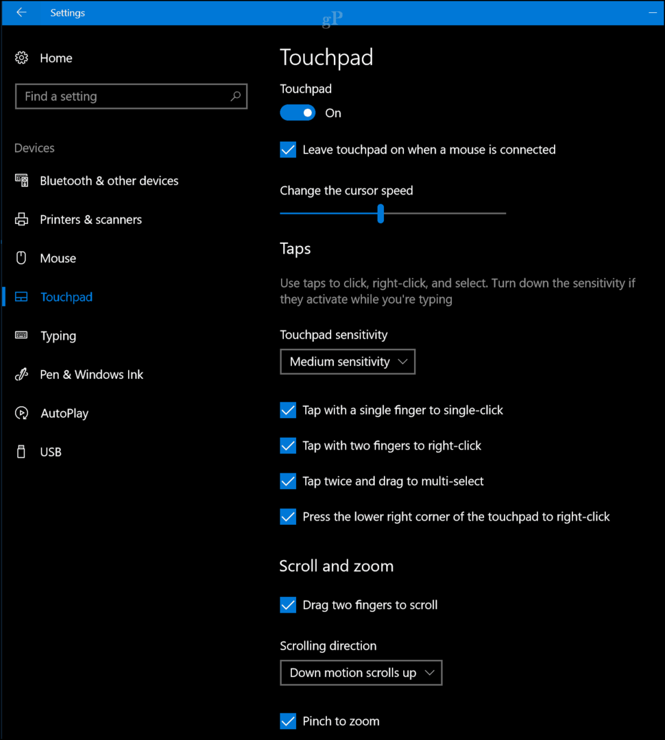 Windows 10 Tipp: Deaktivieren Sie das Touchpad, wenn eine Maus angeschlossen ist