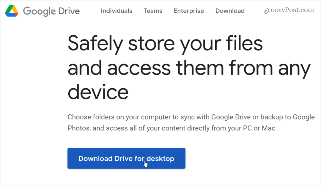 Fügen Sie Google Drive zum Datei-Explorer hinzu