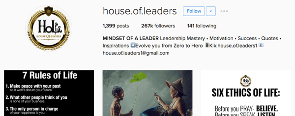 Haus der Führer Instagram Bio
