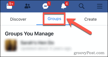 Facebook App Gruppen verwalten