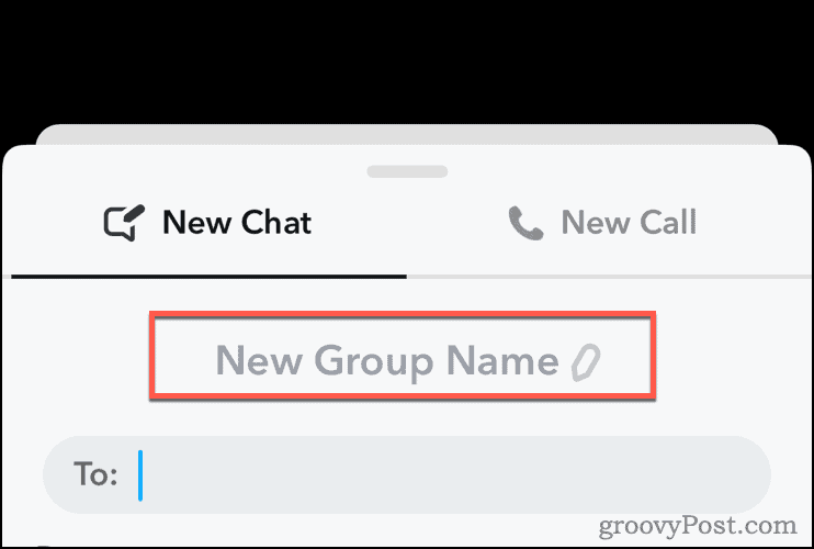 Bearbeiten Sie den Gruppennamen in Snapchat