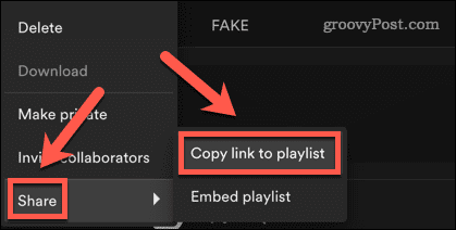 Spotify-Link kopieren