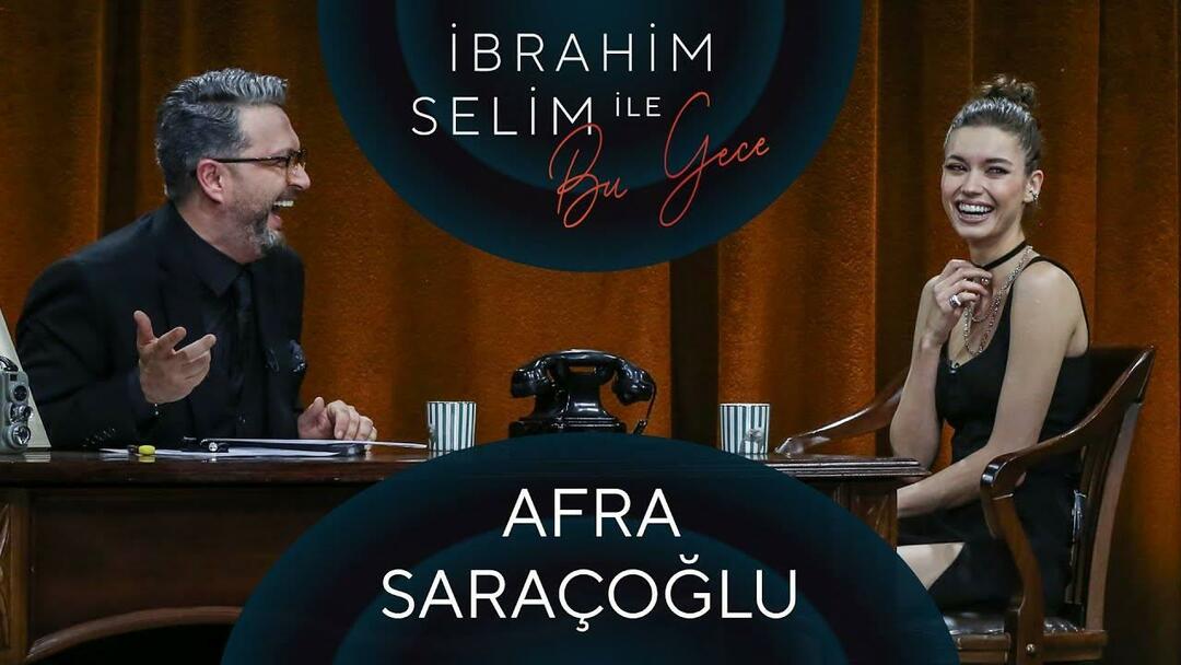 Heute Abendprogramm mit Afra Saraçoğlu İbrahim Selim