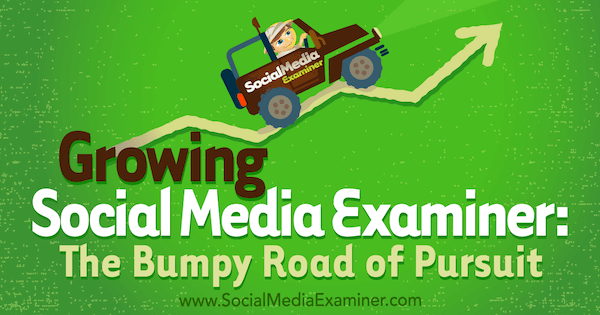Wachsender Social Media-Prüfer: The Bumpy Road of Pursuit mit Erkenntnissen von Michael Stelner mit einem Interview von Mark Mason im Social Media Marketing Podcast.