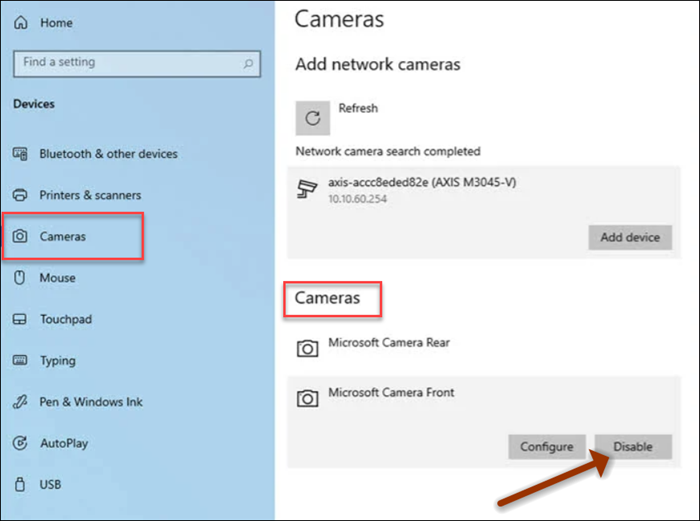 Windows 10 Einstellungen Kamera