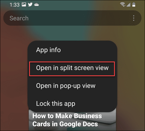 So teilen Sie den Bildschirm auf Android