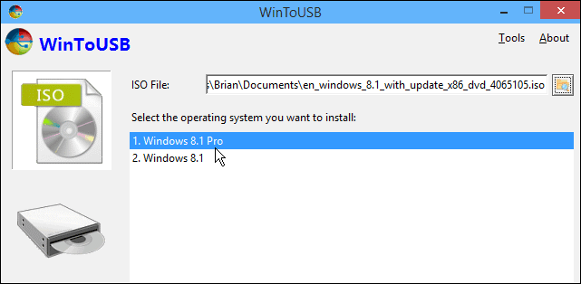 Führen Sie eine tragbare Version von Windows von einem USB-Laufwerk aus