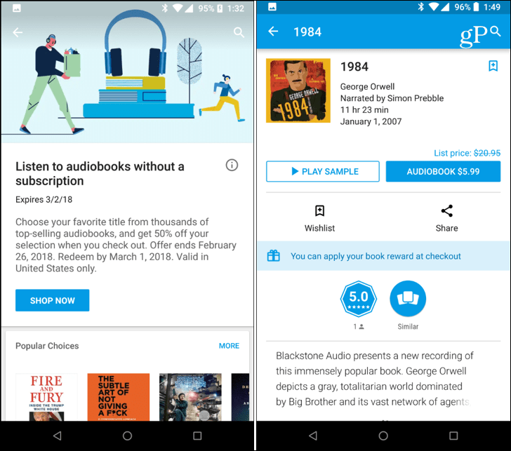 Hörbücher Google Play Store