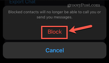 WhatsApp-Bestätigungsblock