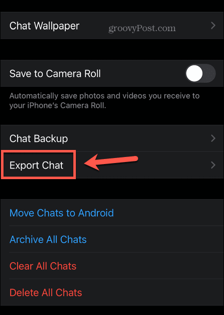whatsapp chat exportieren