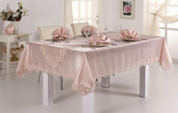 Rosa Tischdecken