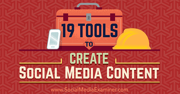 Tools zur Erstellung von Social Media-Inhalten