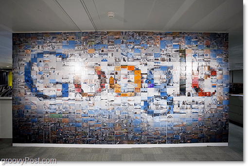Googles Riesiges Fotomosaik-Logo