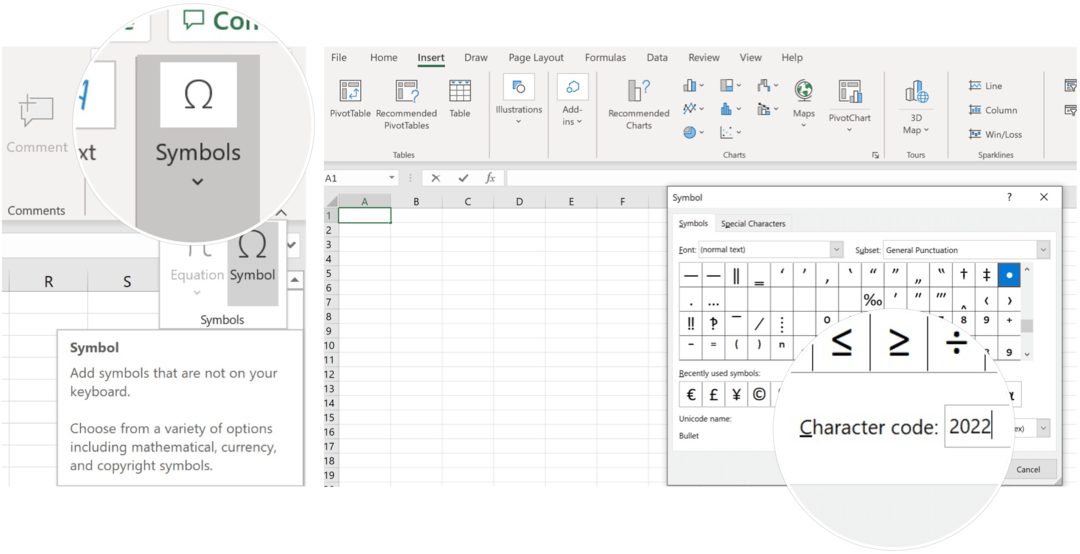 Symbol in Microsoft Excel einfügen