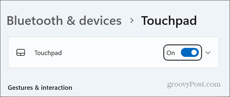 Touchpad ohne Maus ein- und ausschalten