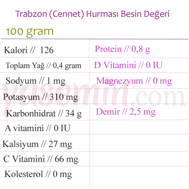 Was sind die Vorteile von Trabzon (Cennet) Datum? Welche Krankheiten sind gut für Kaki?