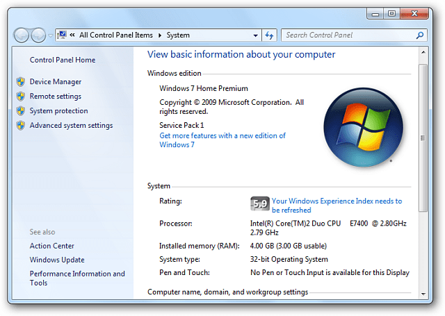 Windows 8.1 Der Erfahrungsindex wurde entfernt. So sehen Sie Ihre Punktzahl