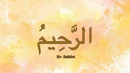 Was bedeutet Er-Rahim? Die türkische Bedeutung der Esma von Er Rahim und die Tugend ihrer Erinnerung
