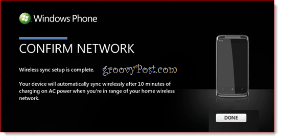 Windows Phone 7 Wireless Sync mit Zune