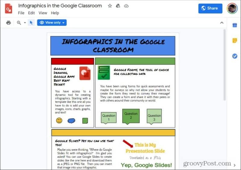 Google Zeichnungen Infografiken