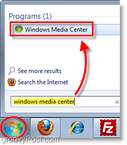 Windows 7 Media Center - Öffnen Sie das Windows Media Center