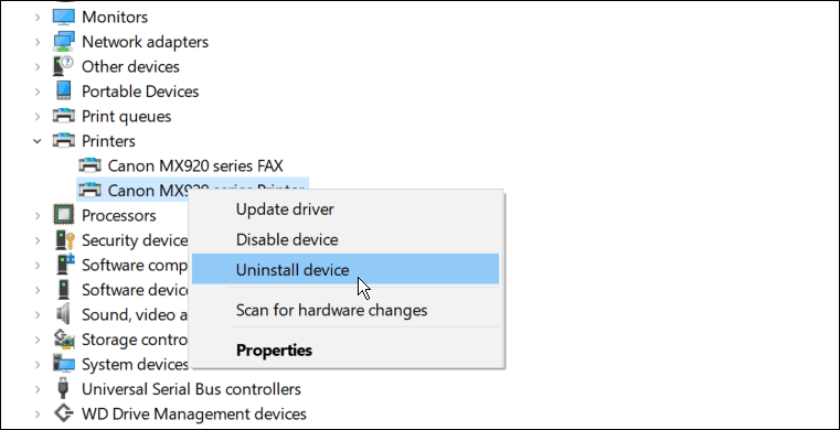 Uninstall Fix Printer Drive ist unter Windows 11 nicht verfügbar
