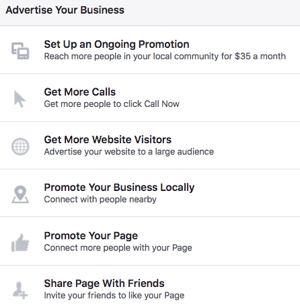 Über eine Facebook-Seite haben Sie Zugriff auf eine Vielzahl von Werbemöglichkeiten.