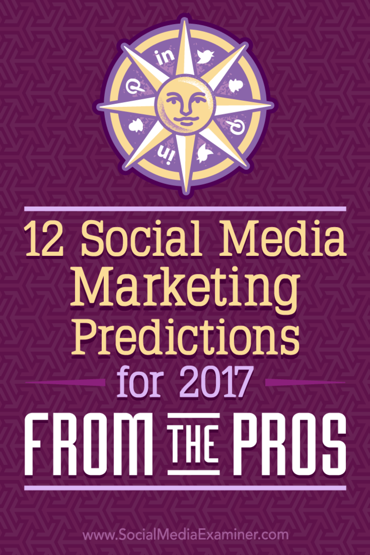 12 Social Media Marketing Prognosen für 2017 Von den Profis: Social Media Examiner