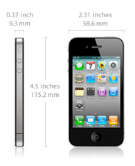 iPhone 4 Größendetails