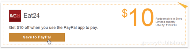 Mit der PayPal-App erhalten Sie in jedem Eat24-Restaurant 10 US-Dollar gratis