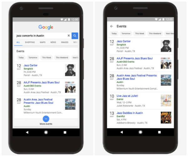 Google hat seine App und das mobile Web-Erlebnis aktualisiert, damit Web-Suchende jetzt oder in Zukunft leichter Dinge in der Nähe finden können.