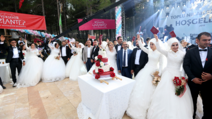 Fatma Şahin hat sich entschieden, 50 Paare in Gaziantep zu heiraten!