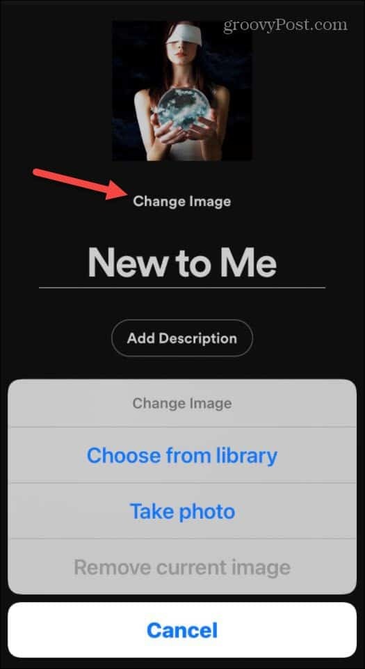 Bild auswählen oder iOS entfernen