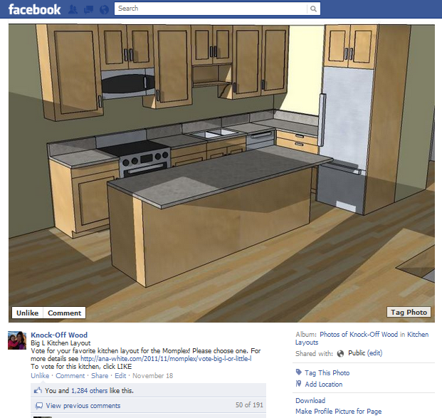 Facebook Küche Abstimmung