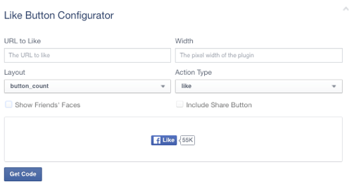 Facebook-ähnliche Tastenkonfiguration
