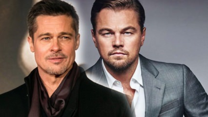 Gegenüber Brad Pitt, Leonardo DiCaprio! Brat Pitt wie ein Kind ...