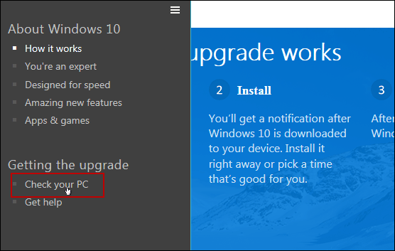 Holen Sie sich die Windows 10 App