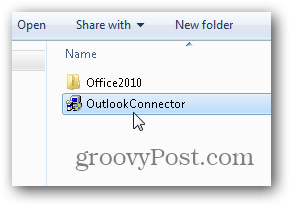 Outlook.com Outlook Hotmail Connector - Starten Sie das Installationsprogrammlookconnector.exe